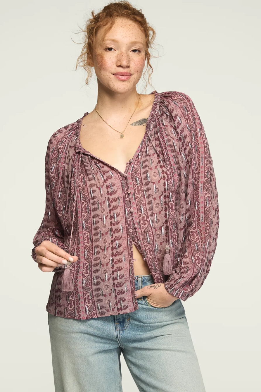 SHINE PRINT MIX BLOUSE, image 2