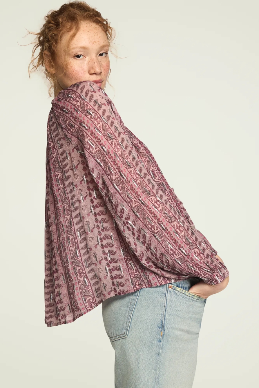 SHINE PRINT MIX BLOUSE, image 4