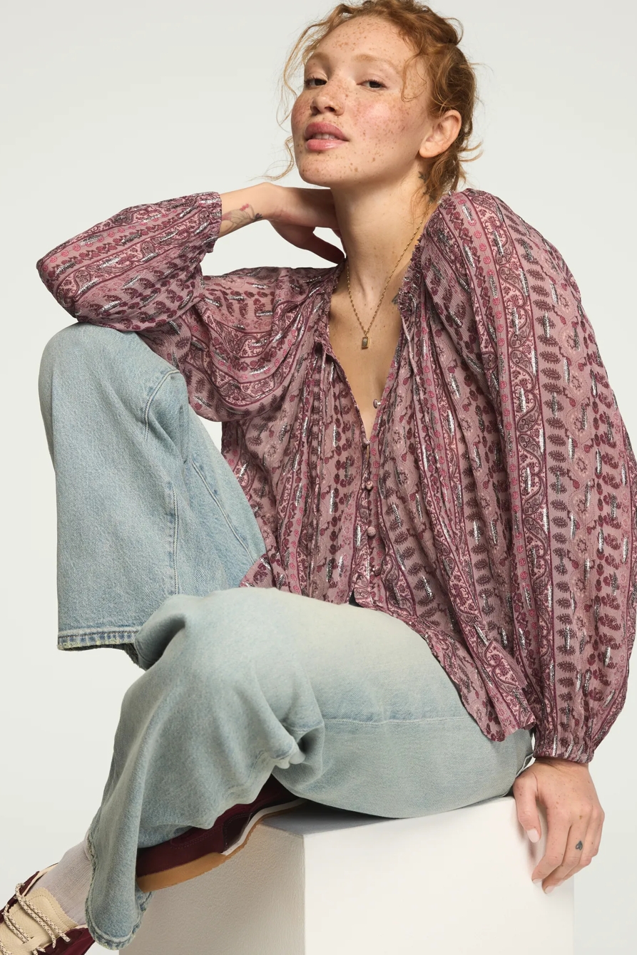 SHINE PRINT MIX BLOUSE, image 5