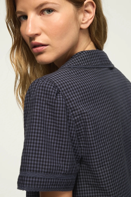 SHORT SLEEVE PETER PAN BLOUSE, image 4
