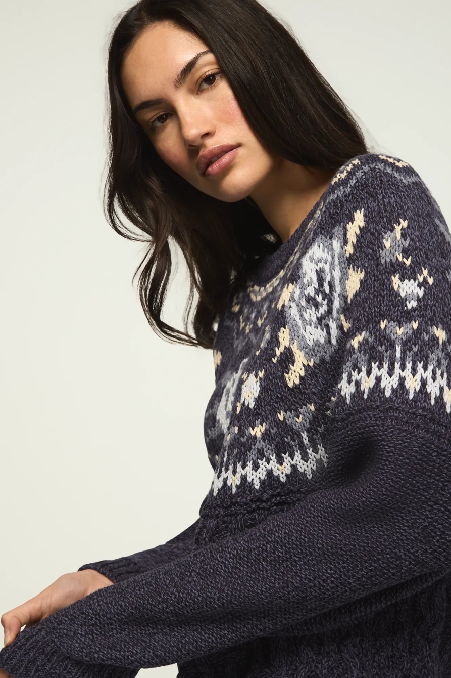 FLORAL FAIR ISLE CREW SWEATER, image 5