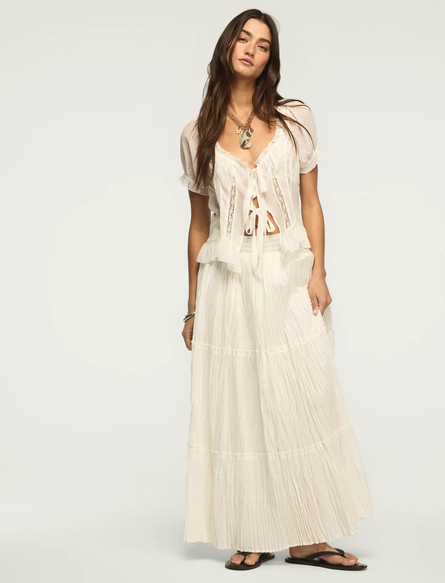 broomstick maxi skirt