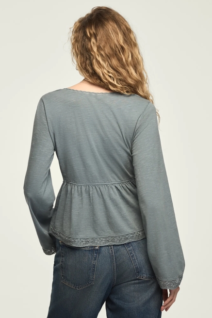 TRIM MIX BABYDOLL TOP, image 3