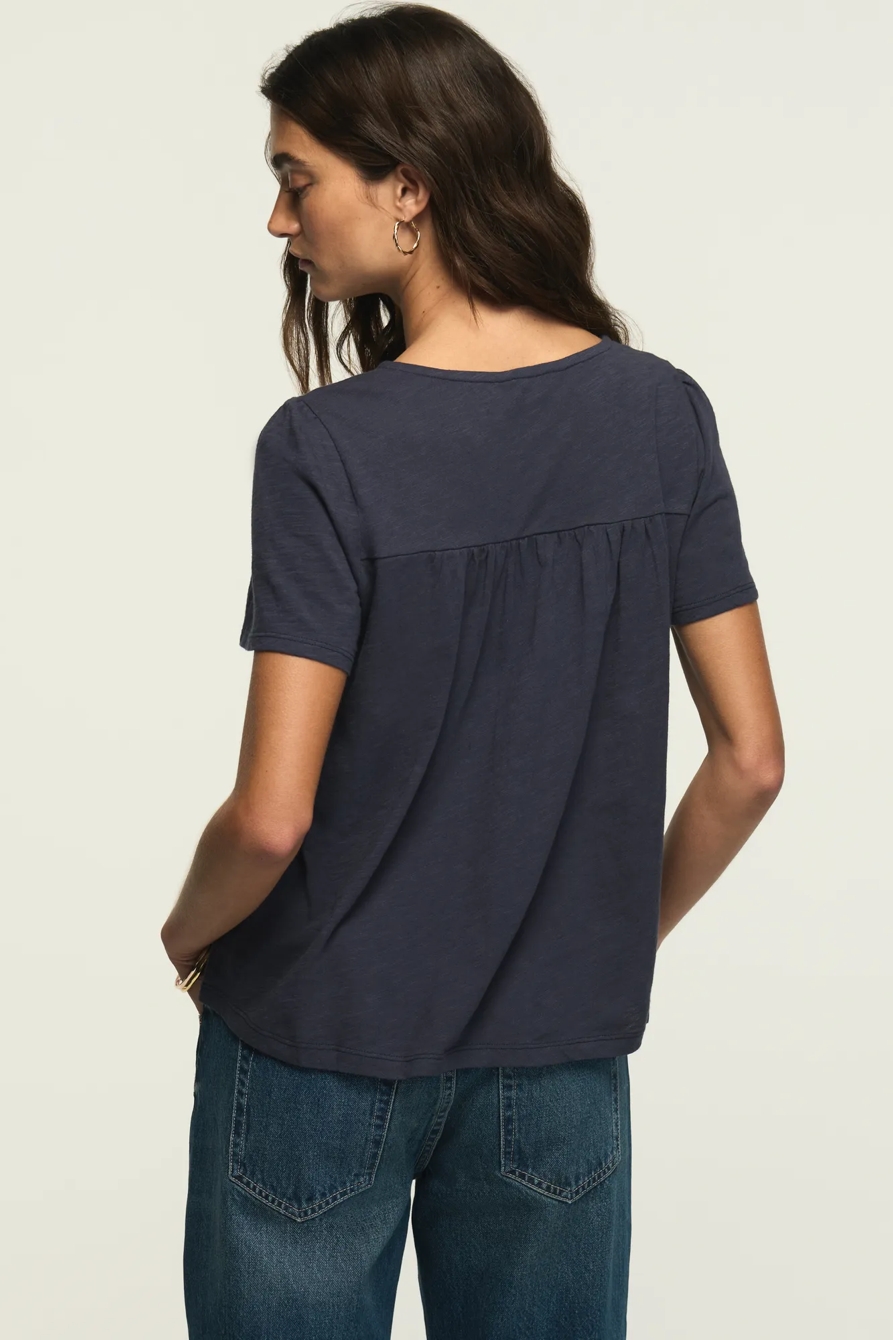 EMBROIDERED YOKE TEE, image 3