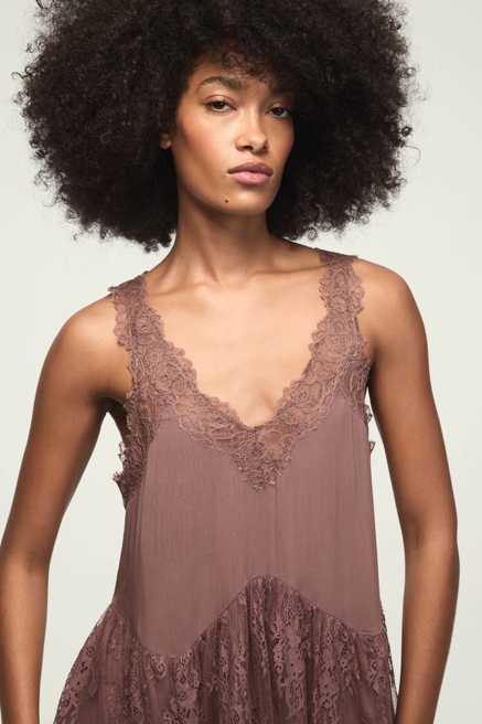 LACE TIERED MINI DRESS, image 2