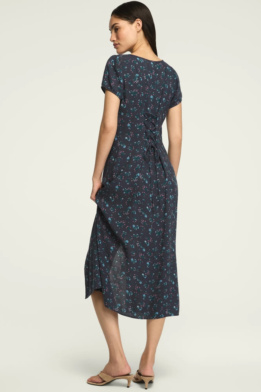 LACE TRIM SIMONE MIDI DRESS, image 3
