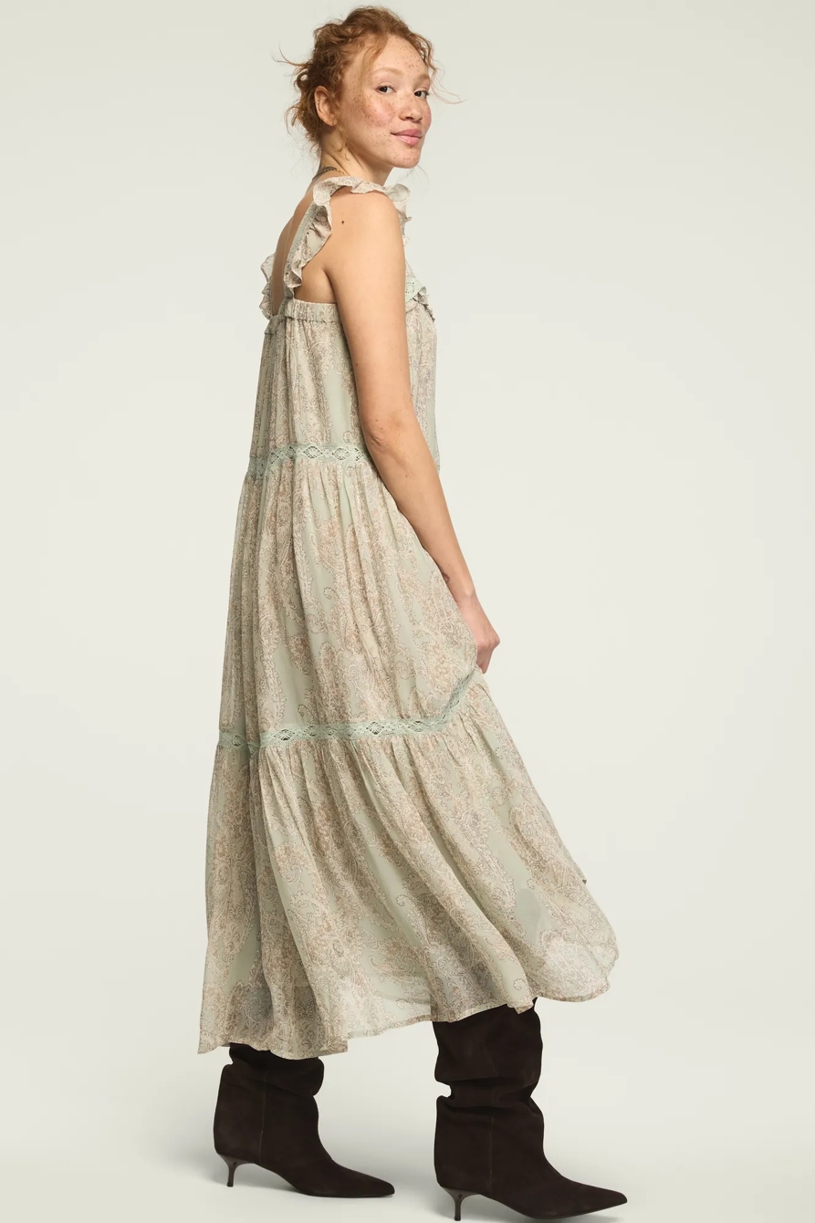 TIERED HENLEY MAXI DRESS, image 4