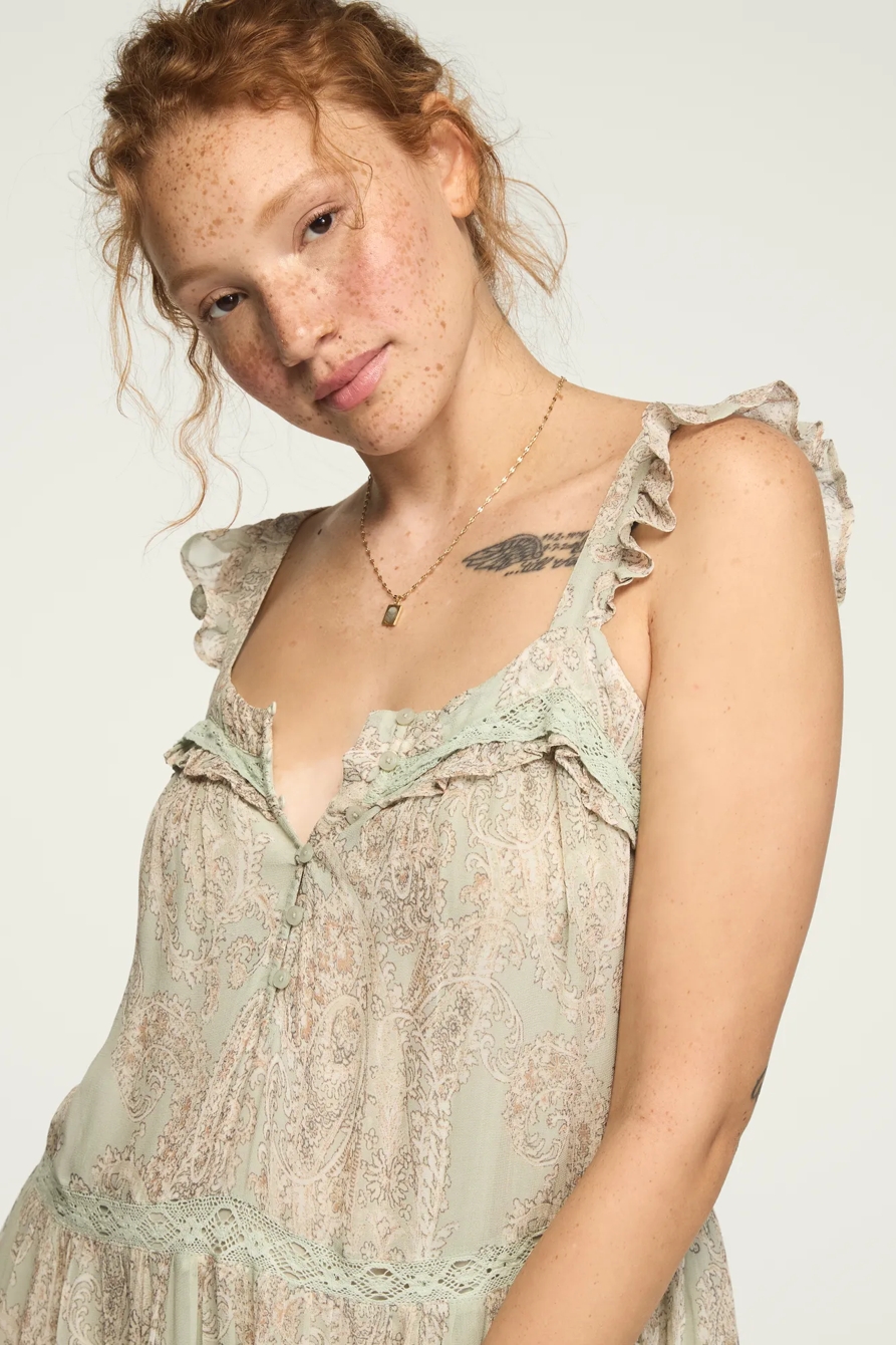 TIERED HENLEY MAXI DRESS, image 6