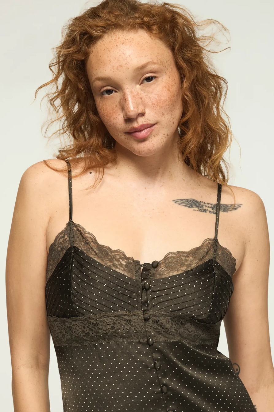 LACE SIMONE SLIP MIDI DRESS, image 5