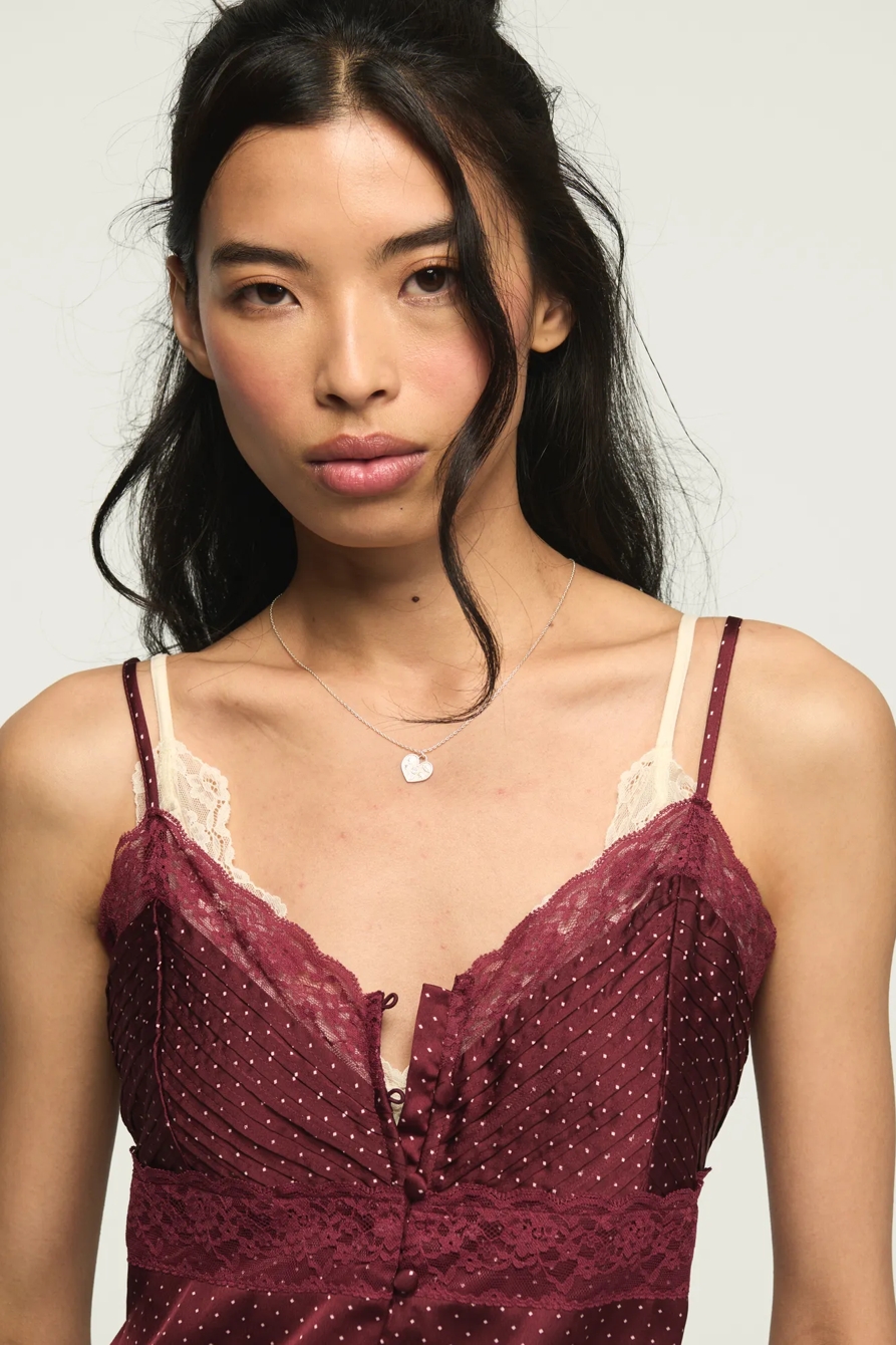 LACE SIMONE SLIP MIDI DRESS, image 5