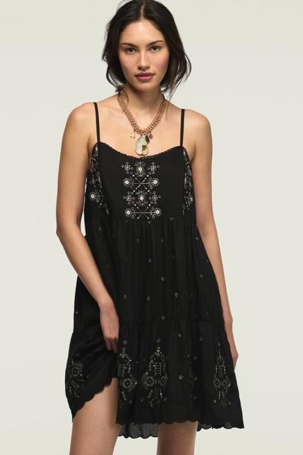 MARAKESH TIERED MINI DRESS, image 1