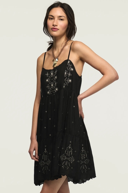MARAKESH TIERED MINI DRESS, image 4