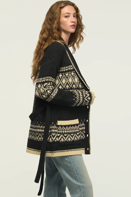 SHAWL COLLAR FAIR ISLE CARDIGAN, image 4