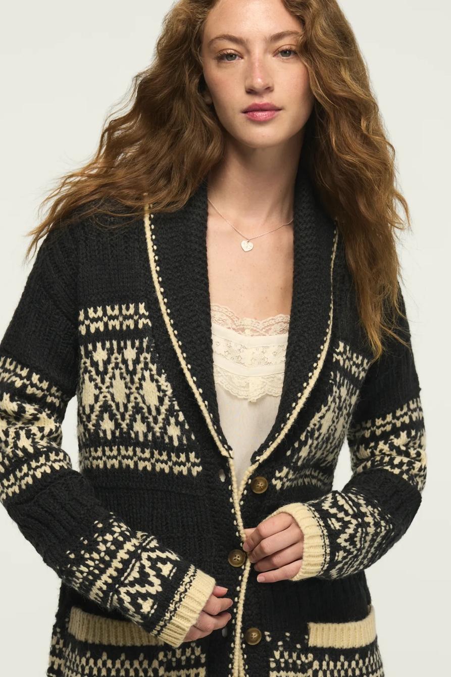 SHAWL COLLAR FAIR ISLE CARDIGAN, image 5