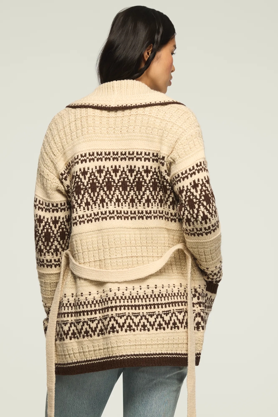 SHAWL COLLAR FAIR ISLE CARDIGAN, image 3