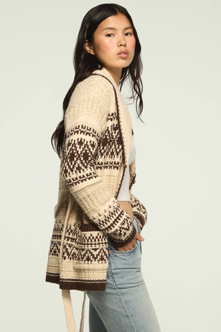 SHAWL COLLAR FAIR ISLE CARDIGAN, image 4