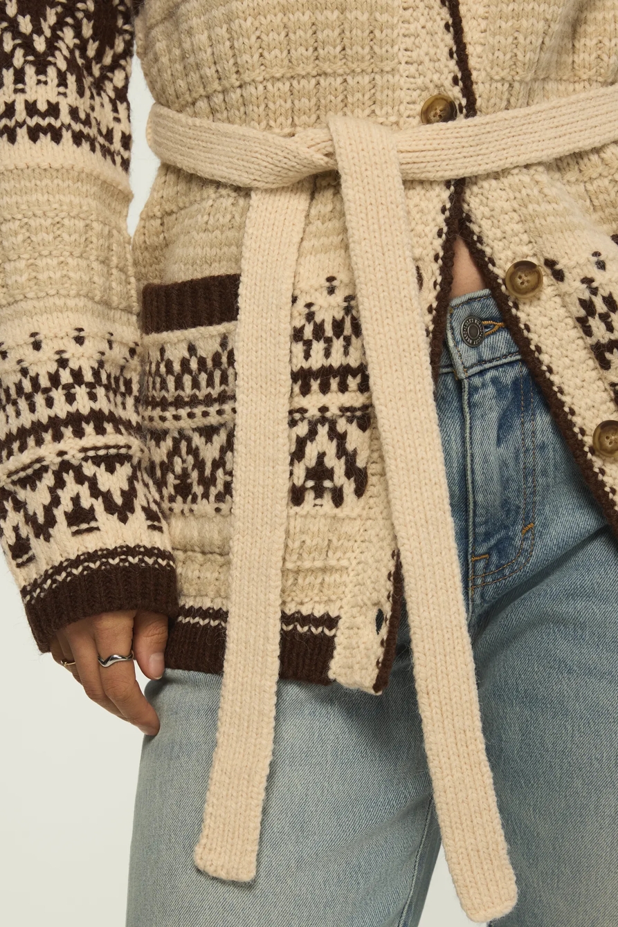 SHAWL COLLAR FAIR ISLE CARDIGAN, image 5