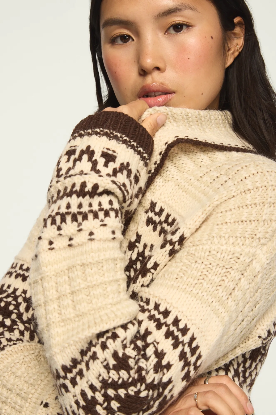 SHAWL COLLAR FAIR ISLE CARDIGAN, image 6