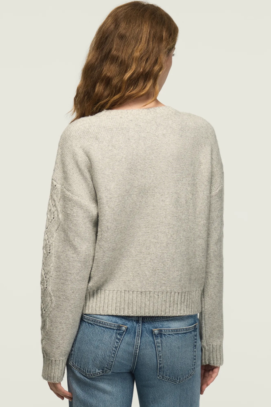 OPEN STITCH CABLE SWEATER, image 3