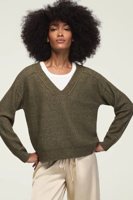 CLOUD SOFT V NECK SWEATER, image 1