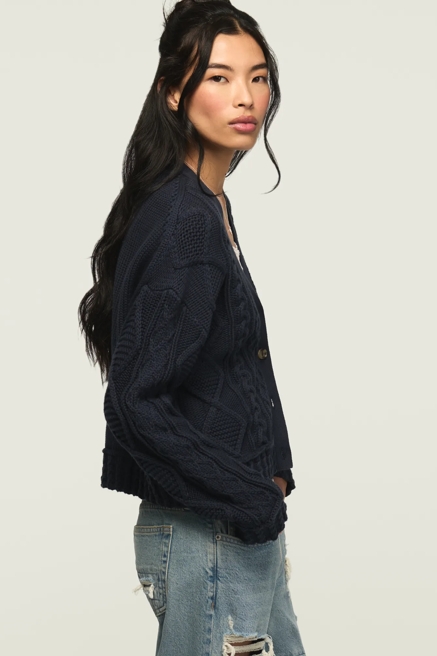 BOXY CABLE CARDIGAN, image 4