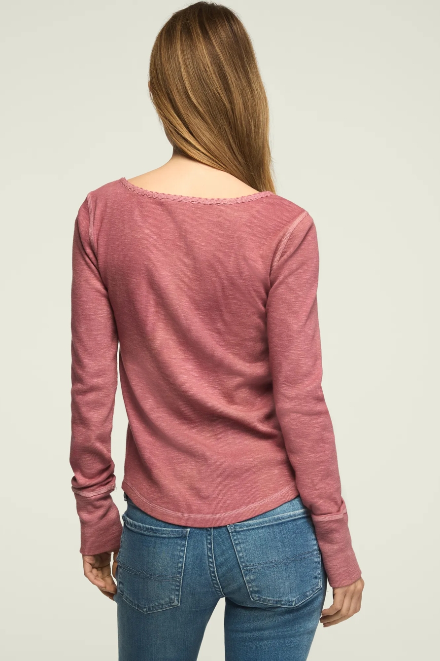 LACE YOKE HENLEY, image 3