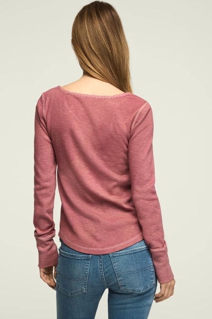 LACE YOKE HENLEY, image 3