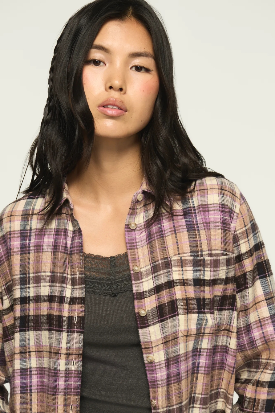 PLAID BUTTON DOWN SHIRT, image 5