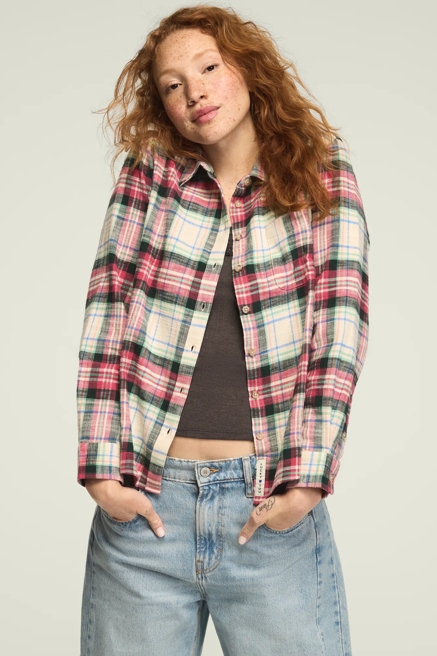 PLAID BUTTON DOWN SHIRT, image 1