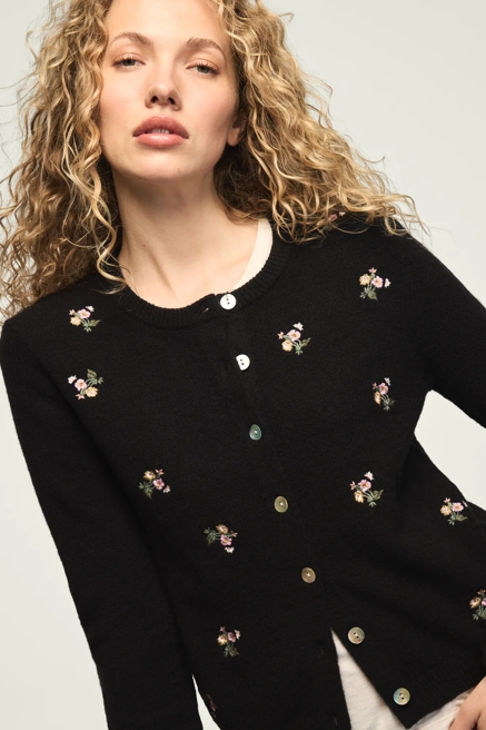 FLORAL EMBROIDERED CARDIGAN, image 1