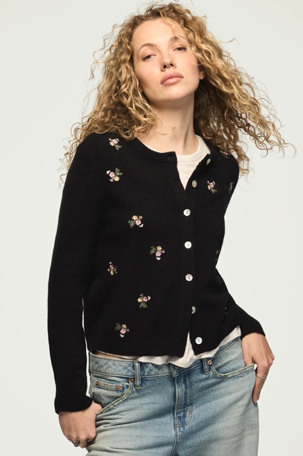 FLORAL EMBROIDERED CARDIGAN, image 2