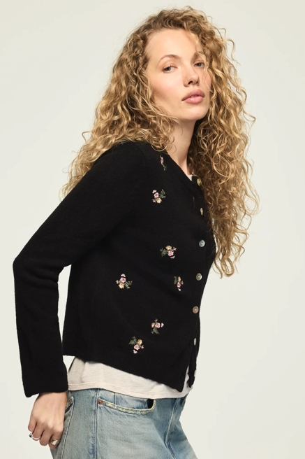 FLORAL EMBROIDERED CARDIGAN, image 4