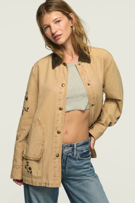 CANVAS OVERSIZED FIELD JACKET, image 1