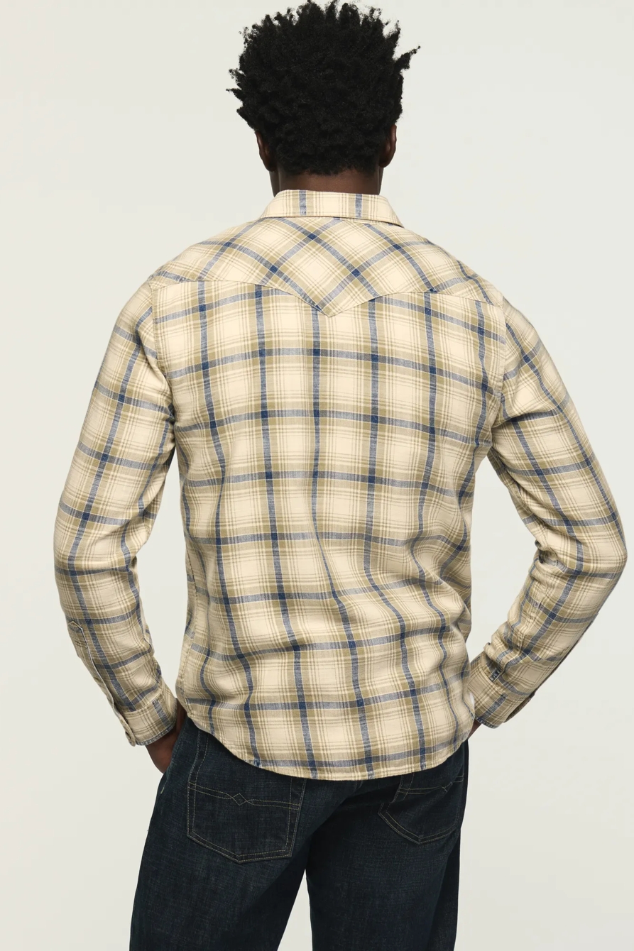 INDIGO PLAID WESTERN SHIRT, image 5