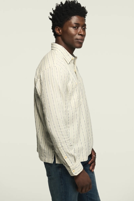 INDIGO NOVELTY LONG SLEEVE WESTERN SHIRT, image 4