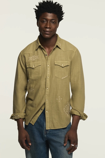 EMBROIDERED WESTERN SHIRT, image 1