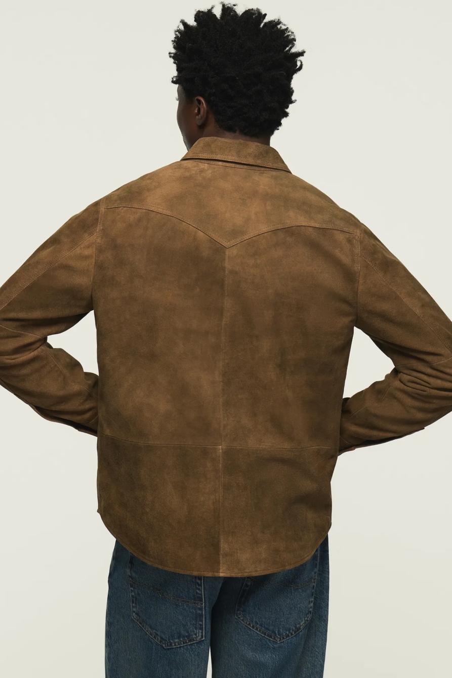 SUEDE WESTERN SHIRT JACKET, image 3