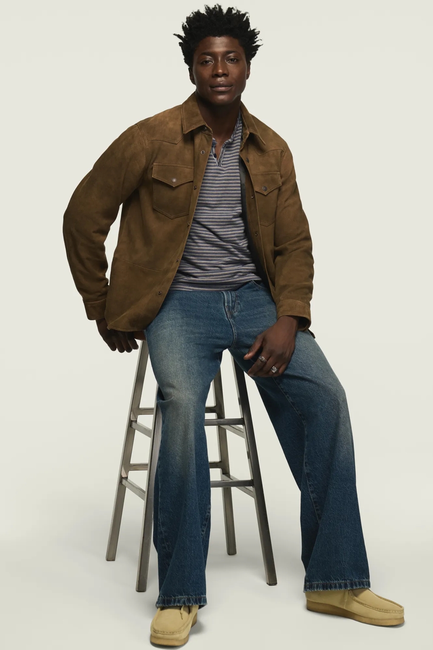 SUEDE WESTERN SHIRT JACKET, image 5