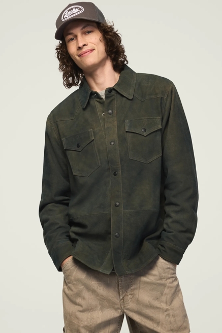 SUEDE WESTERN SHIRT JACKET, image 1