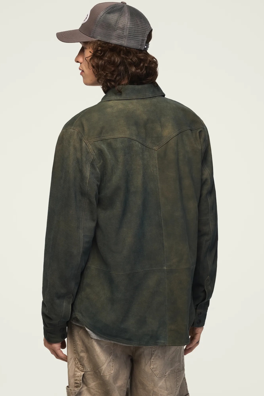 SUEDE WESTERN SHIRT JACKET, image 3