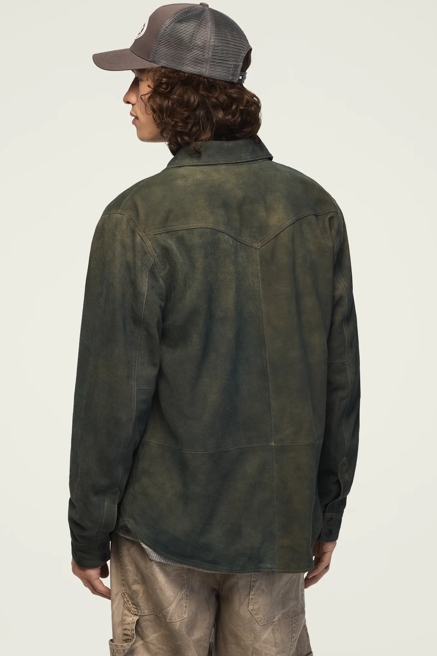 SUEDE WESTERN SHIRT JACKET, image 3