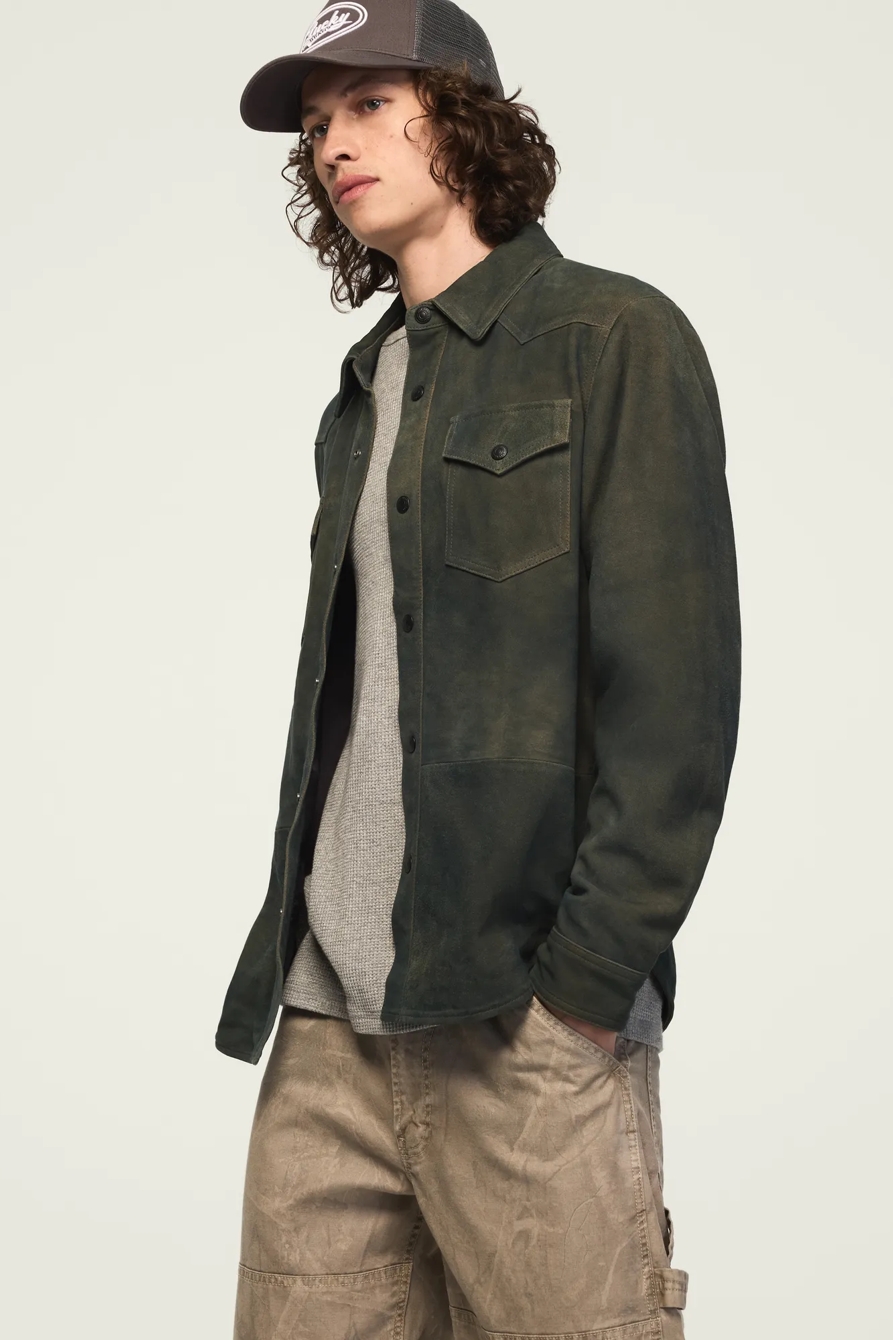 SUEDE WESTERN SHIRT JACKET, image 5
