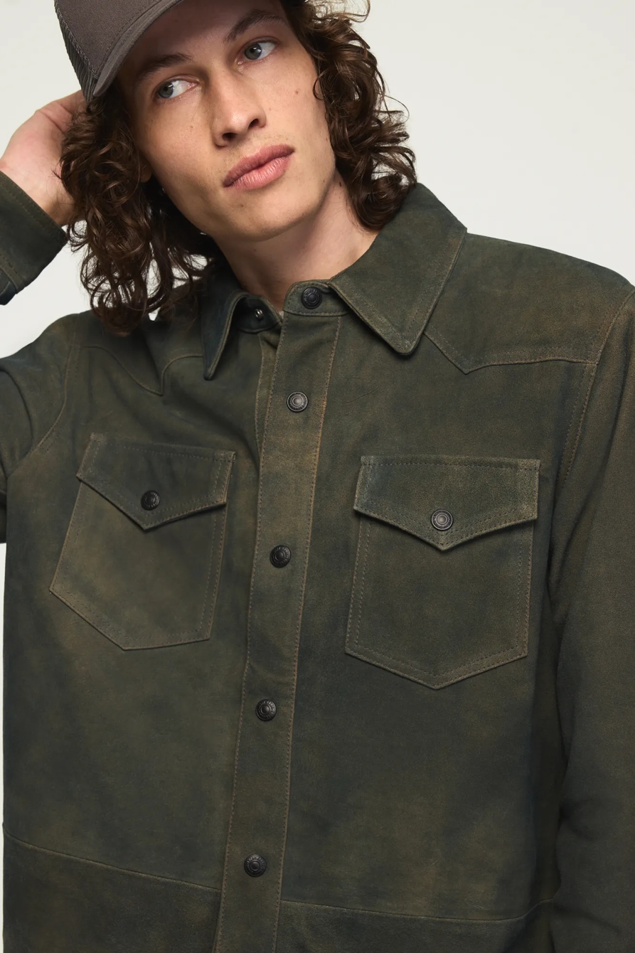 SUEDE WESTERN SHIRT JACKET, image 6