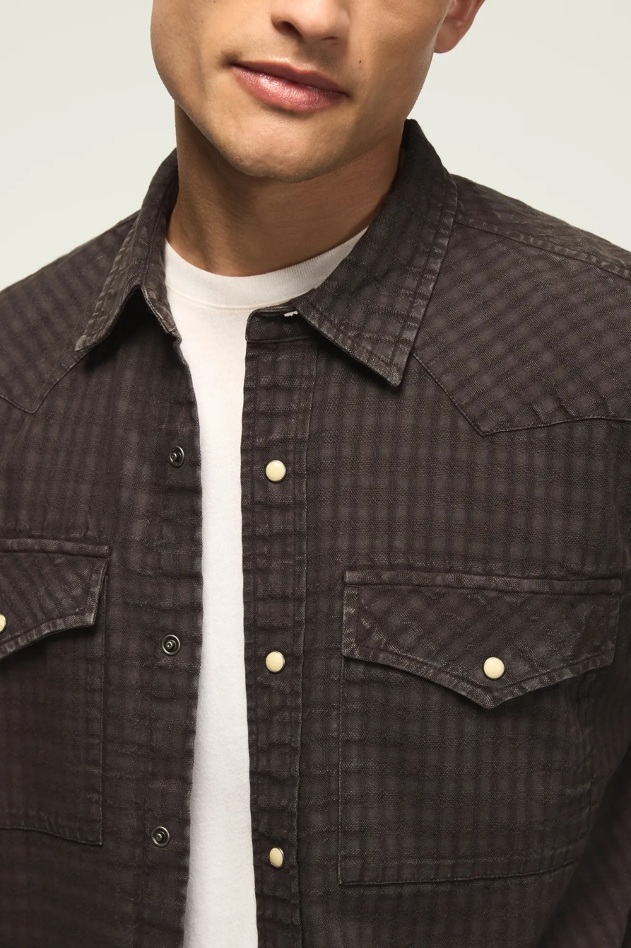 LONG SLEEVE RELAXED WESTERN SHIRT, image 2