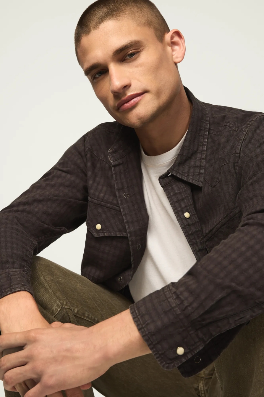 LONG SLEEVE RELAXED WESTERN SHIRT, image 6
