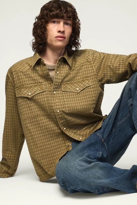 LONG SLEEVE RELAXED WESTERN SHIRT, image 2