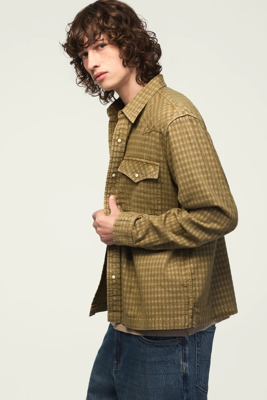 LONG SLEEVE RELAXED WESTERN SHIRT, image 4