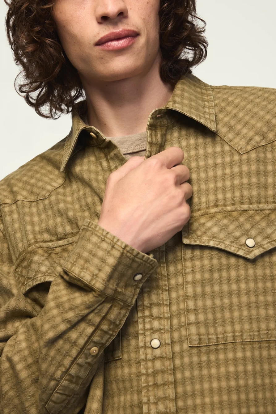 LONG SLEEVE RELAXED WESTERN SHIRT, image 5