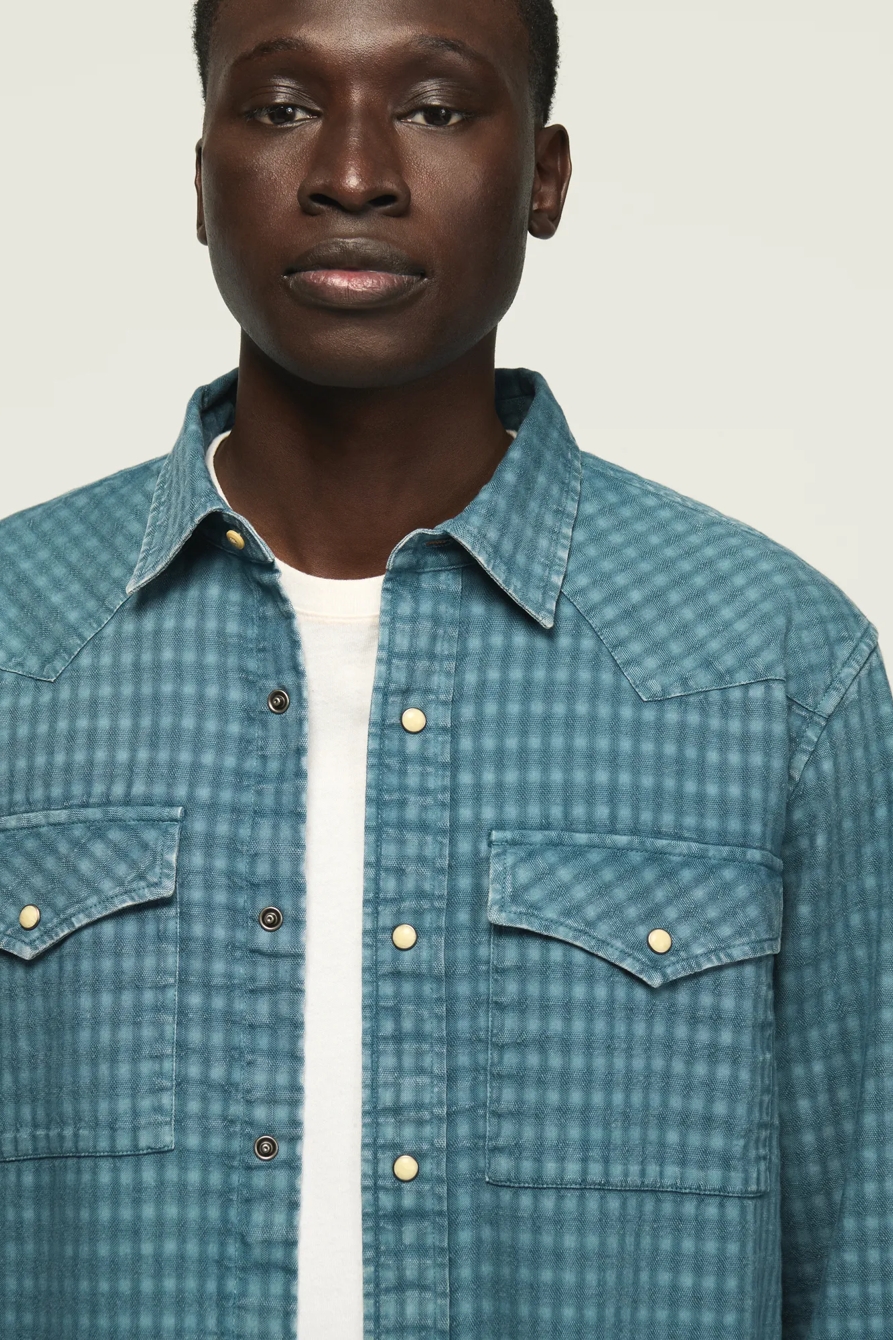 LONG SLEEVE RELAXED WESTERN SHIRT, image 2