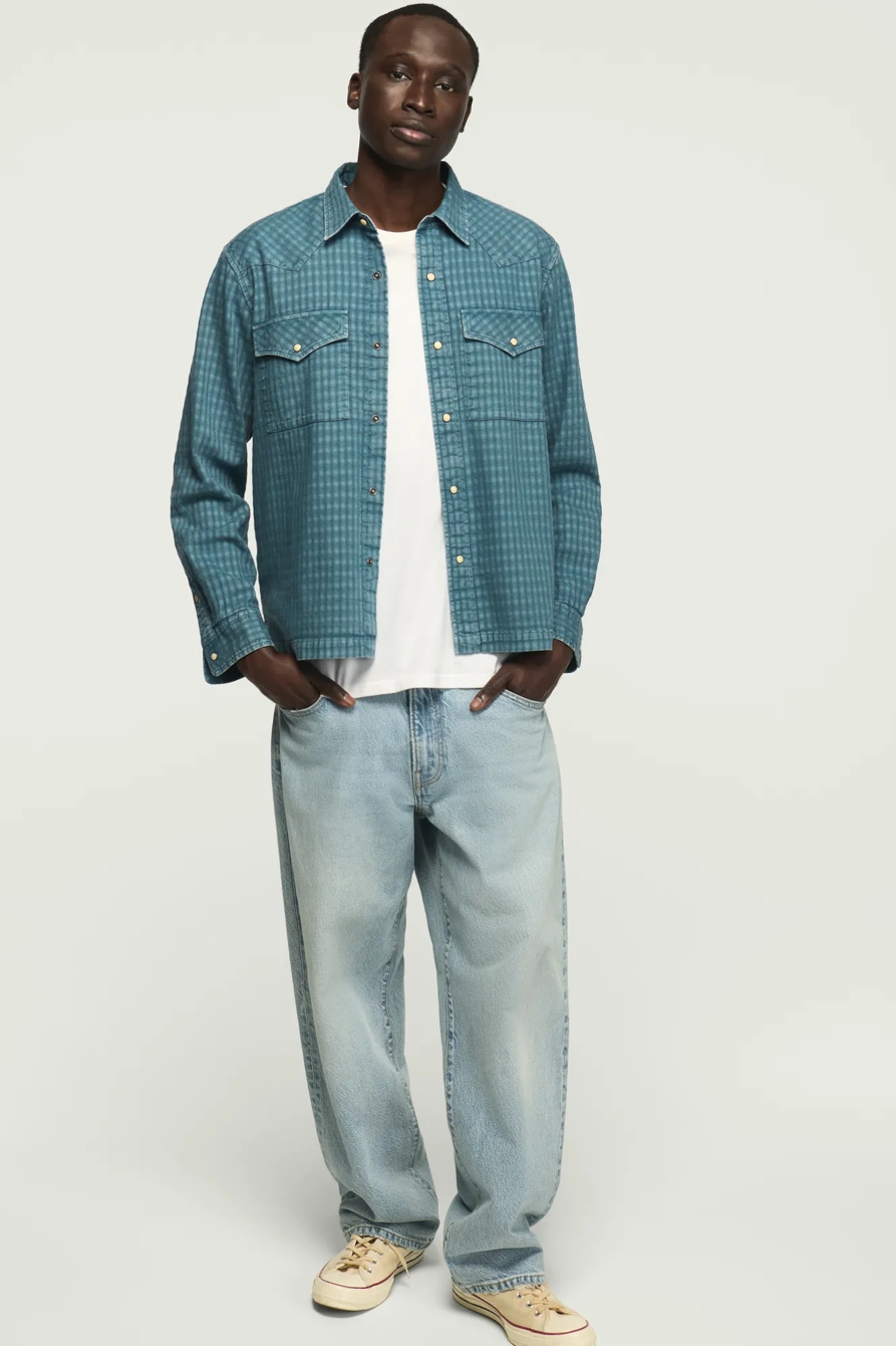 LONG SLEEVE RELAXED WESTERN SHIRT, image 5